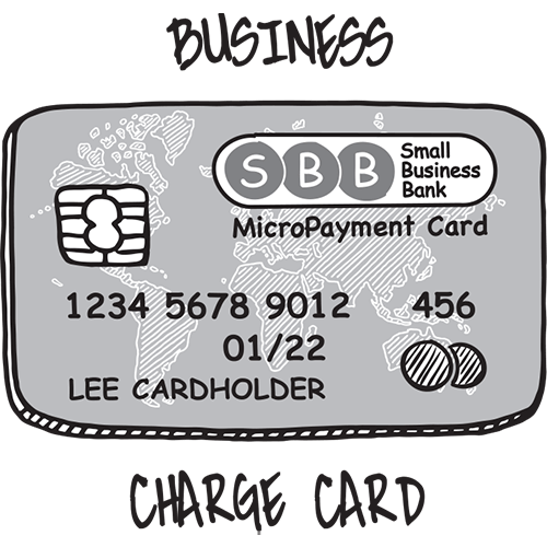 Business Charge Card Clipart